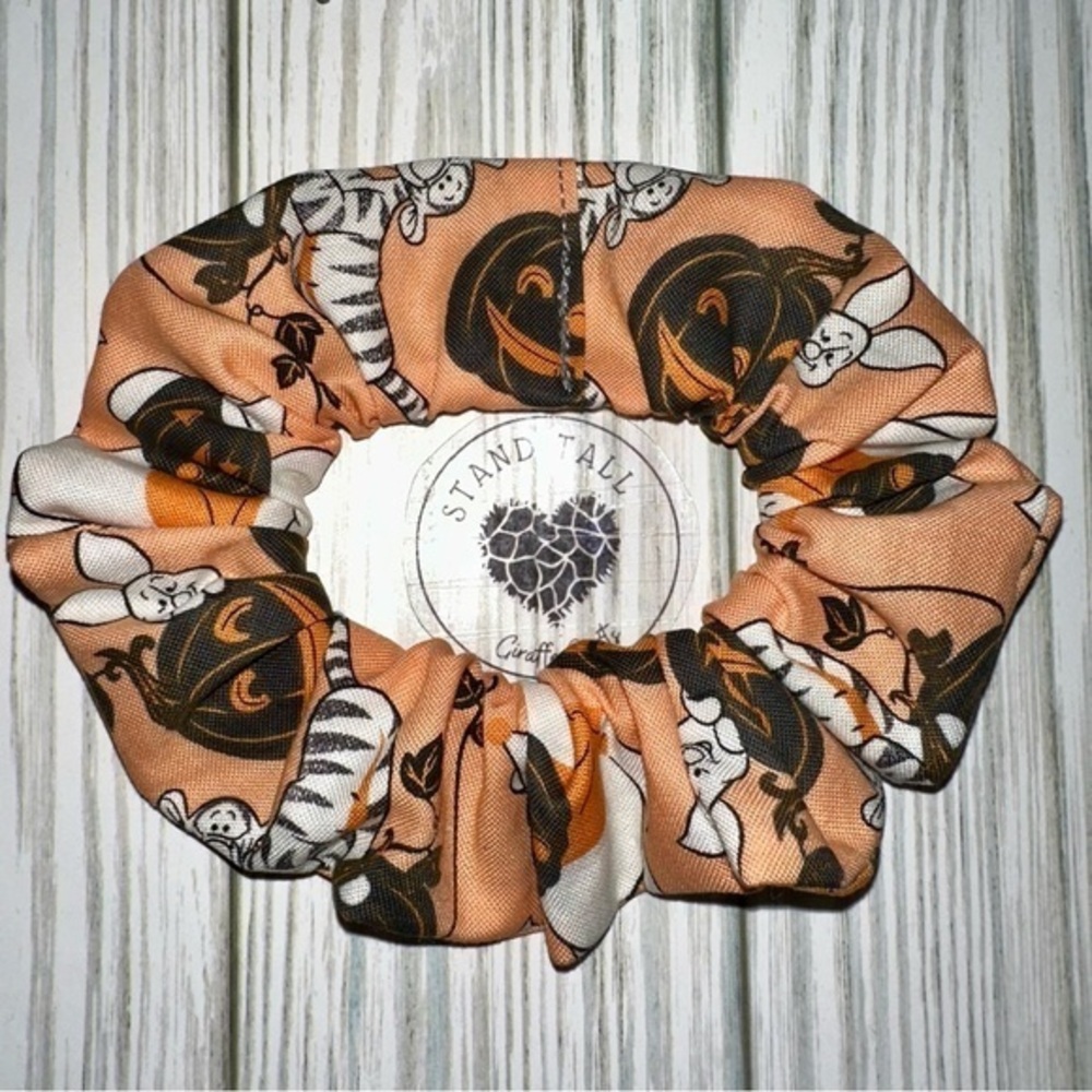 $7ea or 3/$15 Disney Pooh Tigger Piglet Halloween Themed Hair Scrunchie new